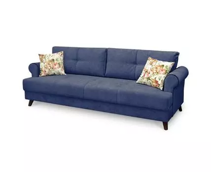 Диван Мирта Лайт (Велюр, Синий)