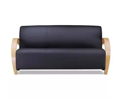 Диван Паладин Комфорт трехместный (Черный, 178, 80, без механизма)