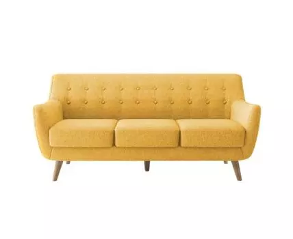 Диван Picasso трехместный горчичный (без механизма)
