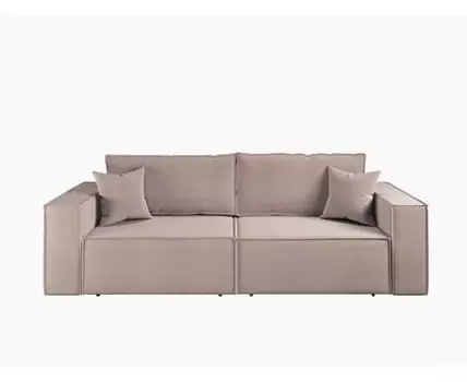 Диван прямой Hygge (Бежевый, 250, 100, Еврокнижка)