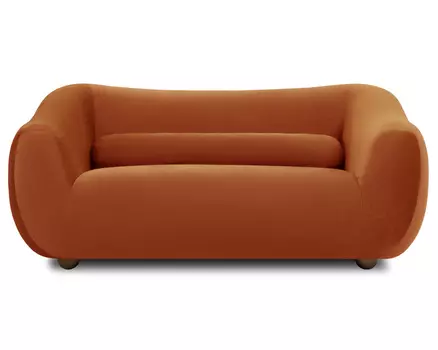 Диван прямой Тут Рядом Дом Уютный Оранжевый