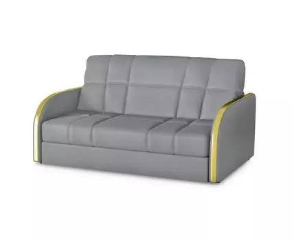 Диван Пуйл (Велюр, Серый)