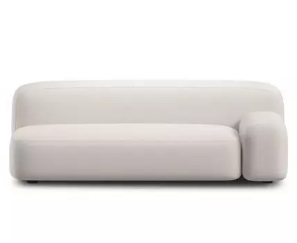 Диван Риббл-3 Bucle White