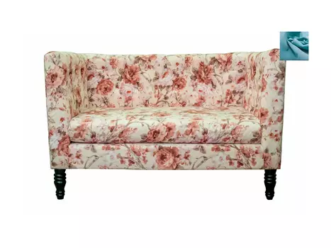 Диван Rose flower голубой