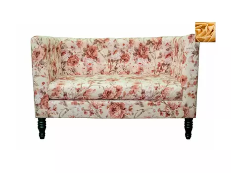 Диван Rose flower желтый