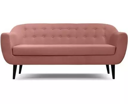 Диван Роттердам-3 Velvet Pink (без механизма)