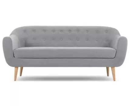 Диван Роттердам-3 Velvet Silver