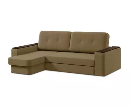 Диван с оттоманкой Арго Лайт (Текстиль, Коричневый)