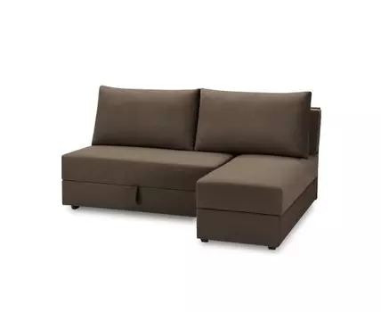 Диван с оттоманкой Джелонг Лайт (Текстиль, Коричневый)