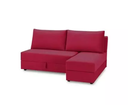 Диван с оттоманкой Джелонг Лайт (Текстиль, Красный)