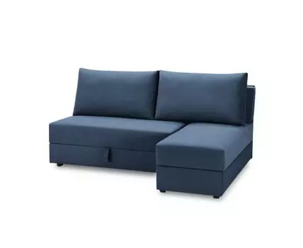 Диван с оттоманкой Джелонг Лайт (Текстиль, Синий)