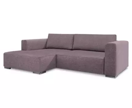 Диван с оттоманкой Ларус Лайт (Рогожка, Фиолетовый)