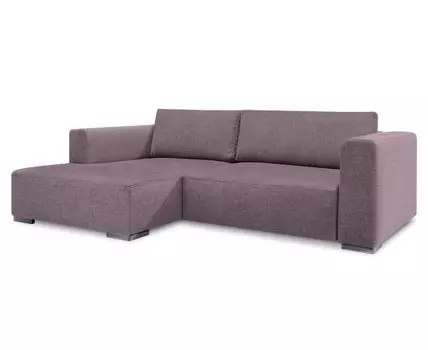 Диван с оттоманкой Ларус Лайт (Рогожка, Фиолетовый)