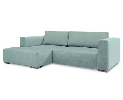 Диван с оттоманкой Ларус Лайт (Рогожка, мятный)