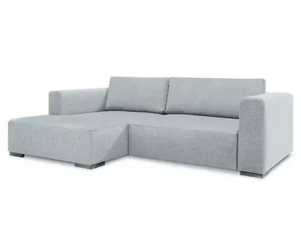 Диван с оттоманкой Ларус Лайт (Рогожка, Сизый)