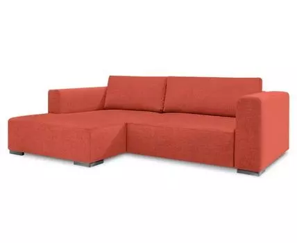 Диван с оттоманкой Ларус Лайт (Текстиль, Красный)