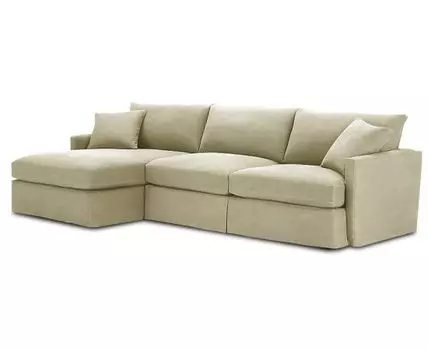 Диван с оттоманкой Марсия ЭКО (Текстиль)