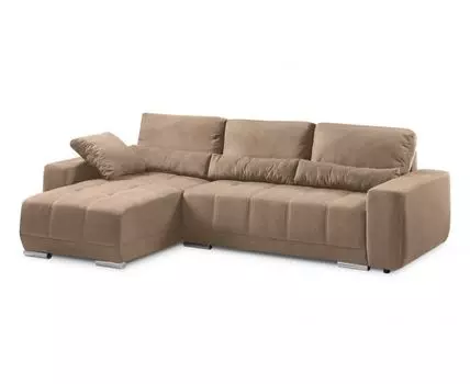 Диван с оттоманкой Наби Лайт (Текстиль, светло-коричневый)