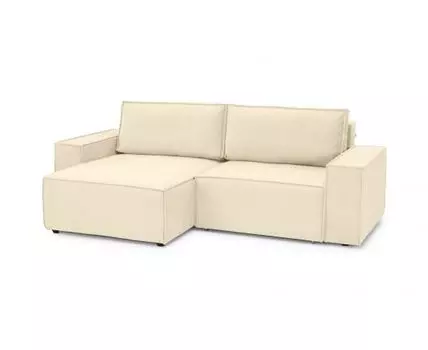 Диван с оттоманкой Софт 2 (малый) (Бежевый)