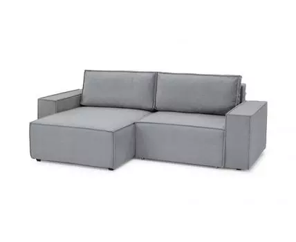 Диван с оттоманкой Софт 2 (малый) (Серый)