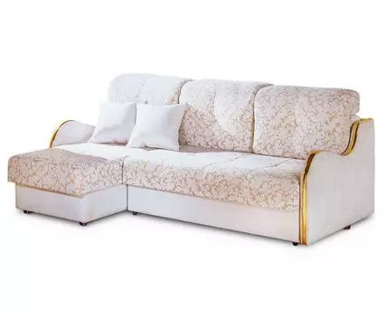 Диван с оттоманкой Ваниль (Текстиль)