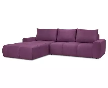 Диван с оттоманкой Венто Лайт (Текстиль, Фиолетовый)