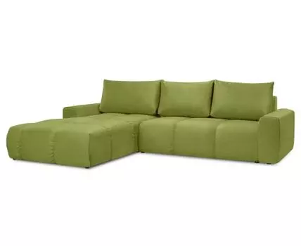 Диван с оттоманкой Венто Лайт (Текстиль, Зеленый)