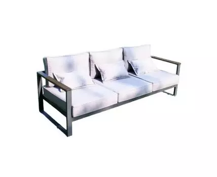Диван садовый из алюминия 3-х местный