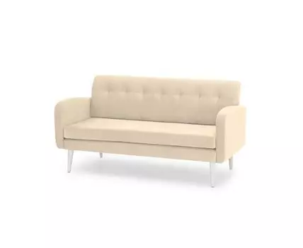 Диван Сантьяго (Велюр, Кремовый)
