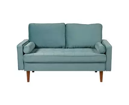 Диван Scott двухместный серо-голубой (без механизма)