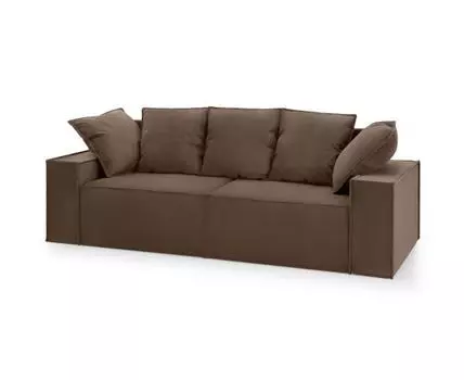 Диван Софт (Велюр, Коричневый)