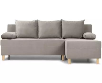 Диван угловой Амрано Velvet Cocoa