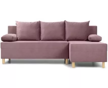 Диван угловой Амрано Velvet Pink (без механизма)