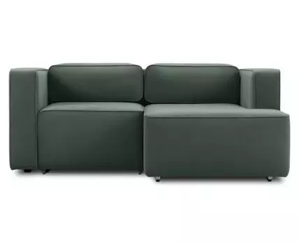 Диван угловой Аронт Мини Velvet Olive