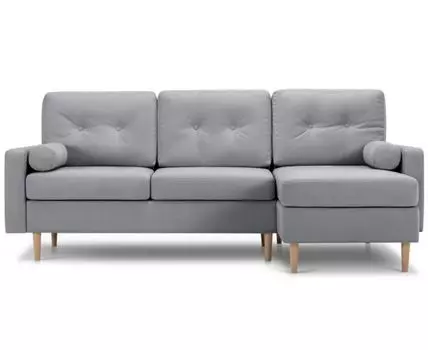 Диван угловой Динс Velvet Silver