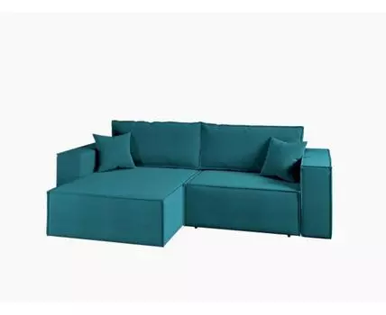 Диван угловой Hygge (бирюзовый, 250, 154, Еврокнижка)