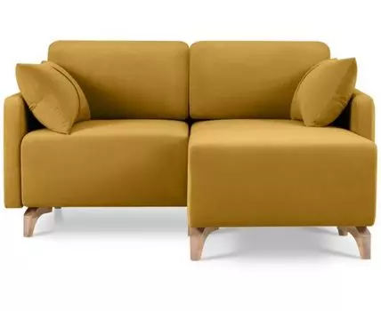 Диван угловой Льери Мини Velvet Yellow