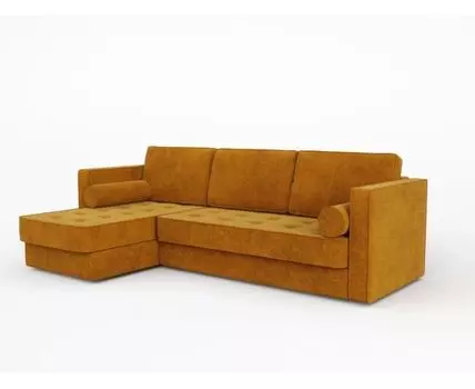 Диван угловой левый Токке (Желтый, 104, 281, Тик-так)