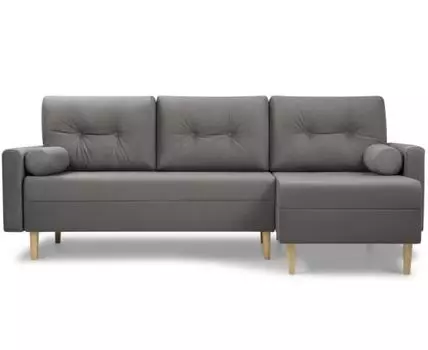 Диван угловой Нумо Velvet Grafit