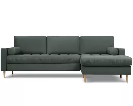 Диван угловой Плэнтис Velvet Olive