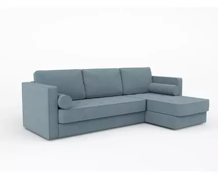 Диван угловой правый Токке (Серый, 104, 281, Тик-так)