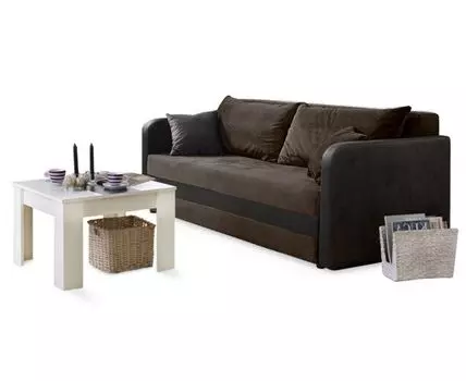 Диван Валери 2 Лайт (Велюр, Коричневый)