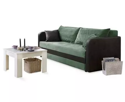 Диван Валери 2 Лайт (Велюр, светло-зеленый)