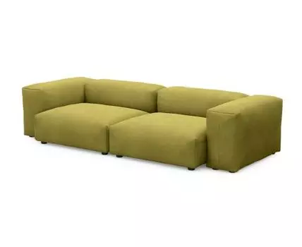 ДиванФиджиДвухсекционныйБольшой (Текстиль, горчичный)