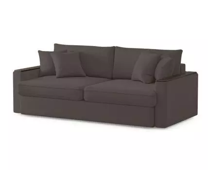 ДиванСтелф3 (Текстиль, темно-коричневый)