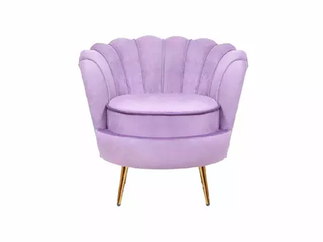 Дизайнерское кресло ракушка фиолетовое Pearl purple