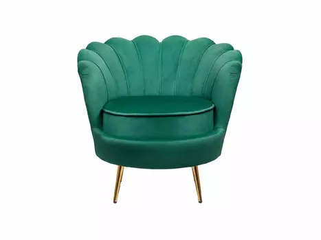 Дизайнерское кресло ракушка Pearl green v2 зеленый