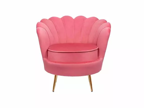 Дизайнерское кресло ракушка Pearl karmin красный