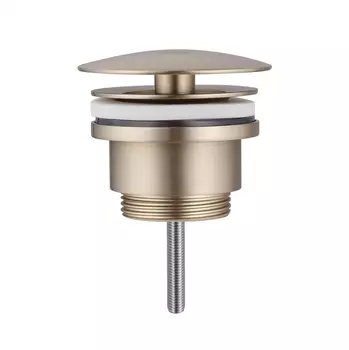 Донный клапан ABBER AF0012G без перелива, фиксированный, золото матовое