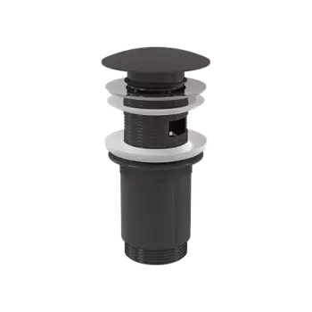 Донный клапан сифона для умывальника CLICK/CLACK 5/4", GUN METAL-мат